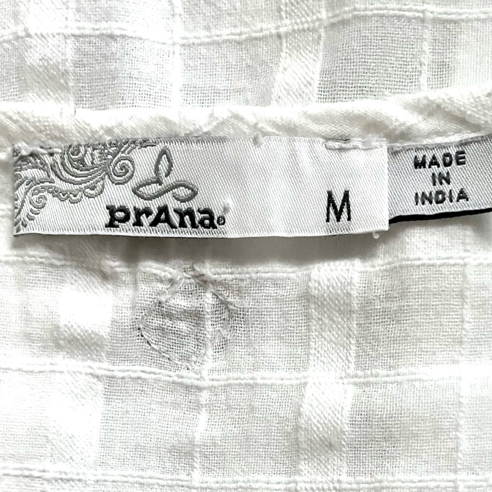 PRANA White Lucie Shirt - Picture 7 of 7